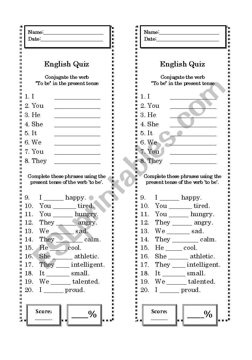 Verb Quiz-