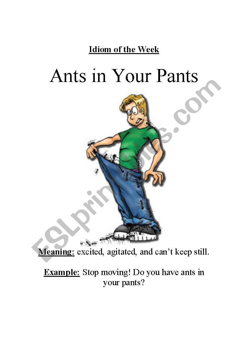 Ants in Your Pants Idiom Meaning Examples Synonyms and Quiz  Leverage  Edu