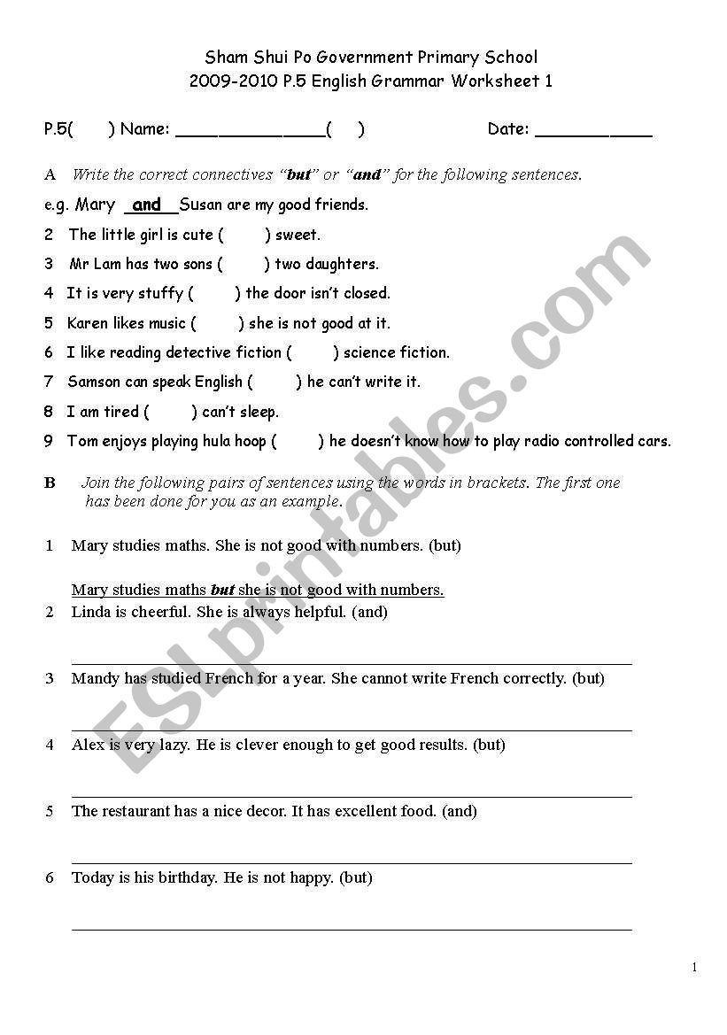 connectives - ESL worksheet by skn0811