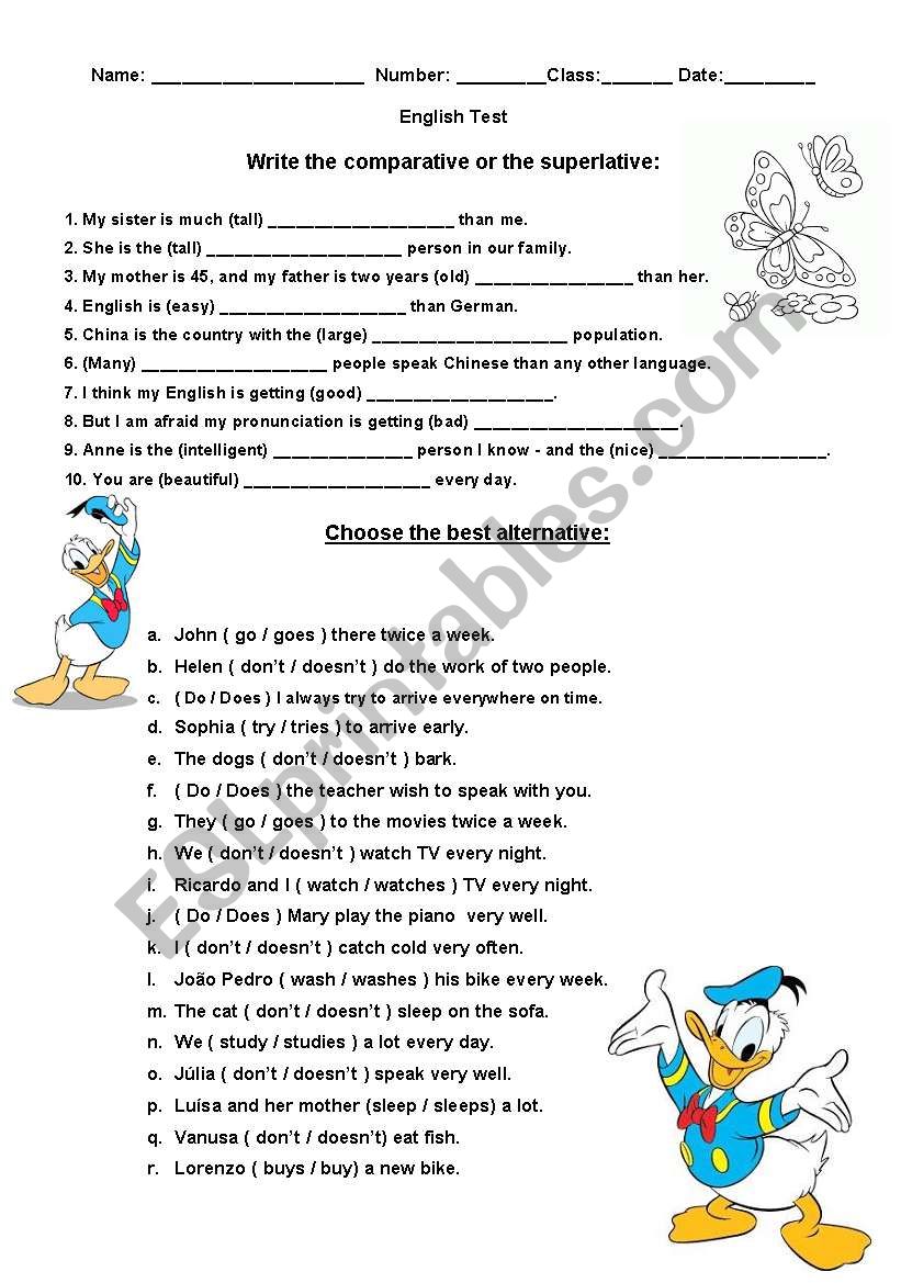 Review worksheet