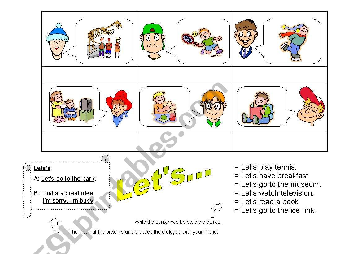 Lets Esl Worksheet By Jecika