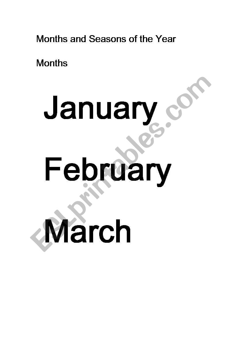 Months and seasons of the Year