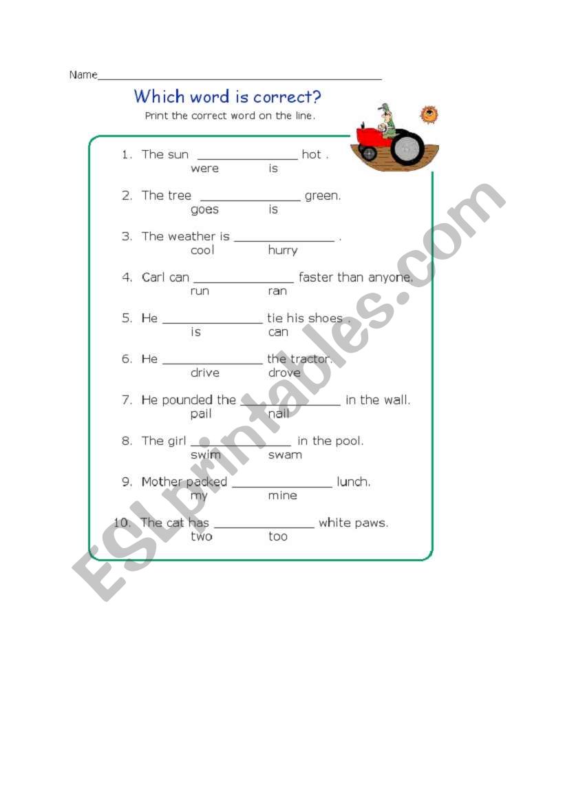 grammar worksheet worksheet