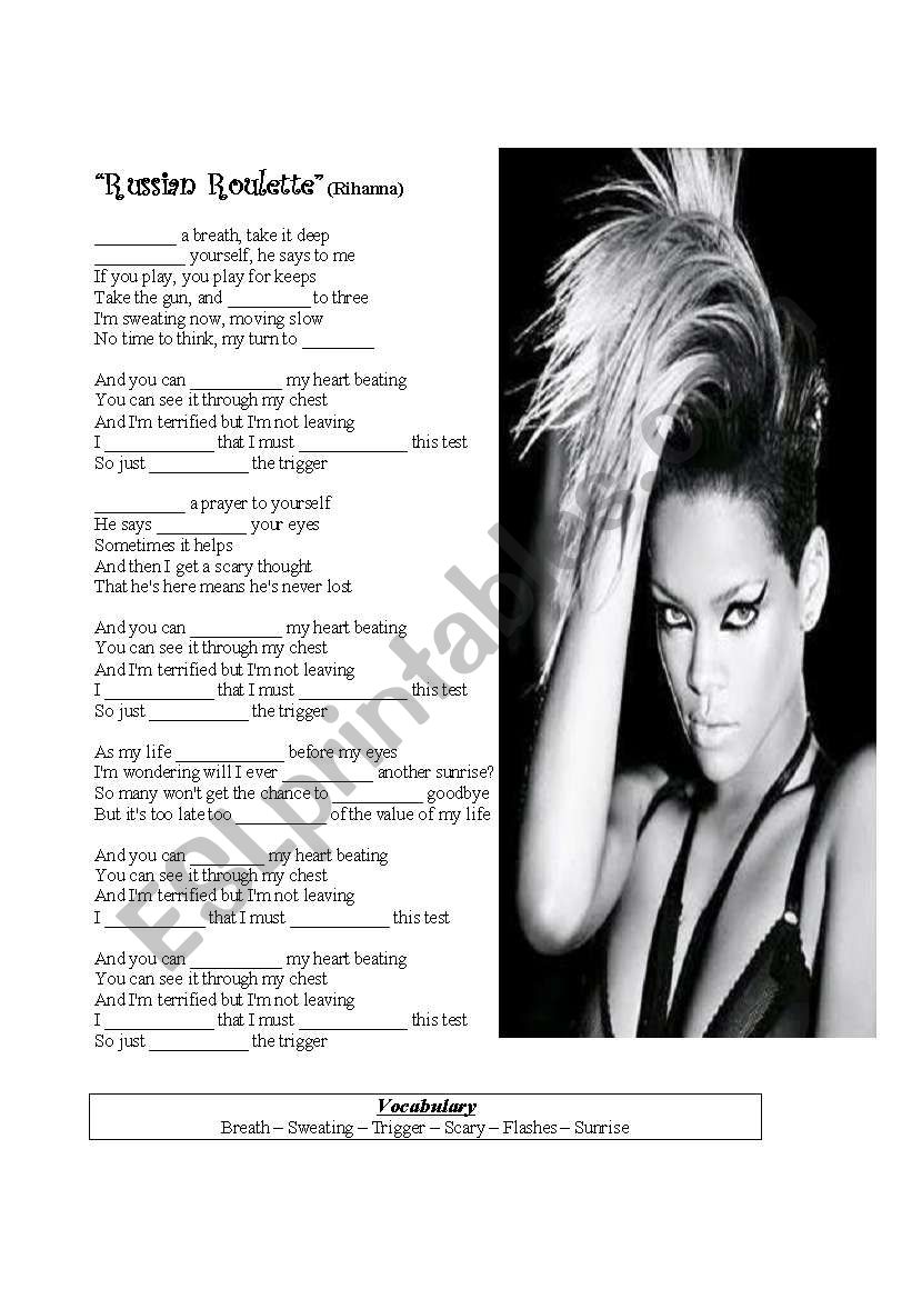 Rihanna - Russian Roulette (Lyrics) 