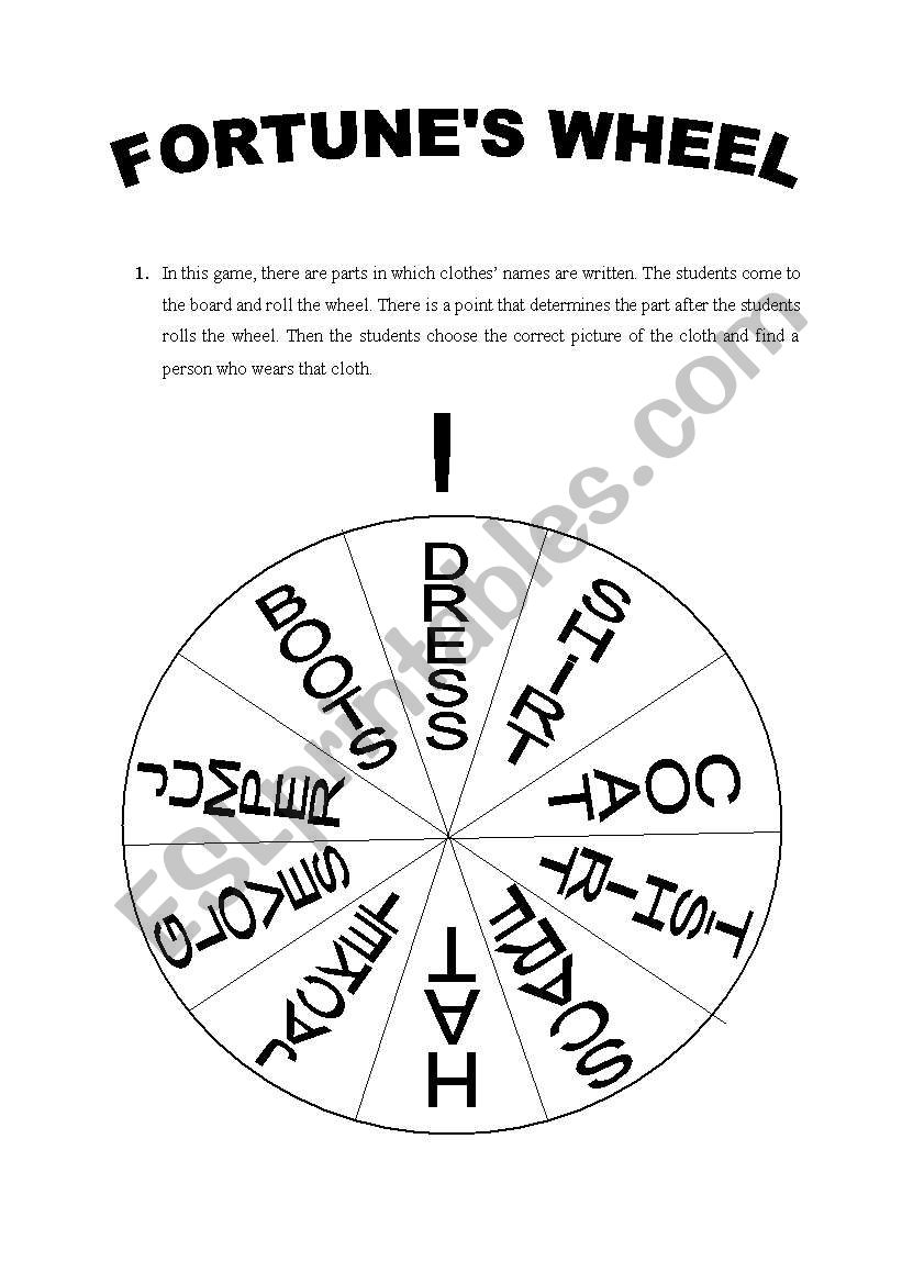 fortune wheel template
