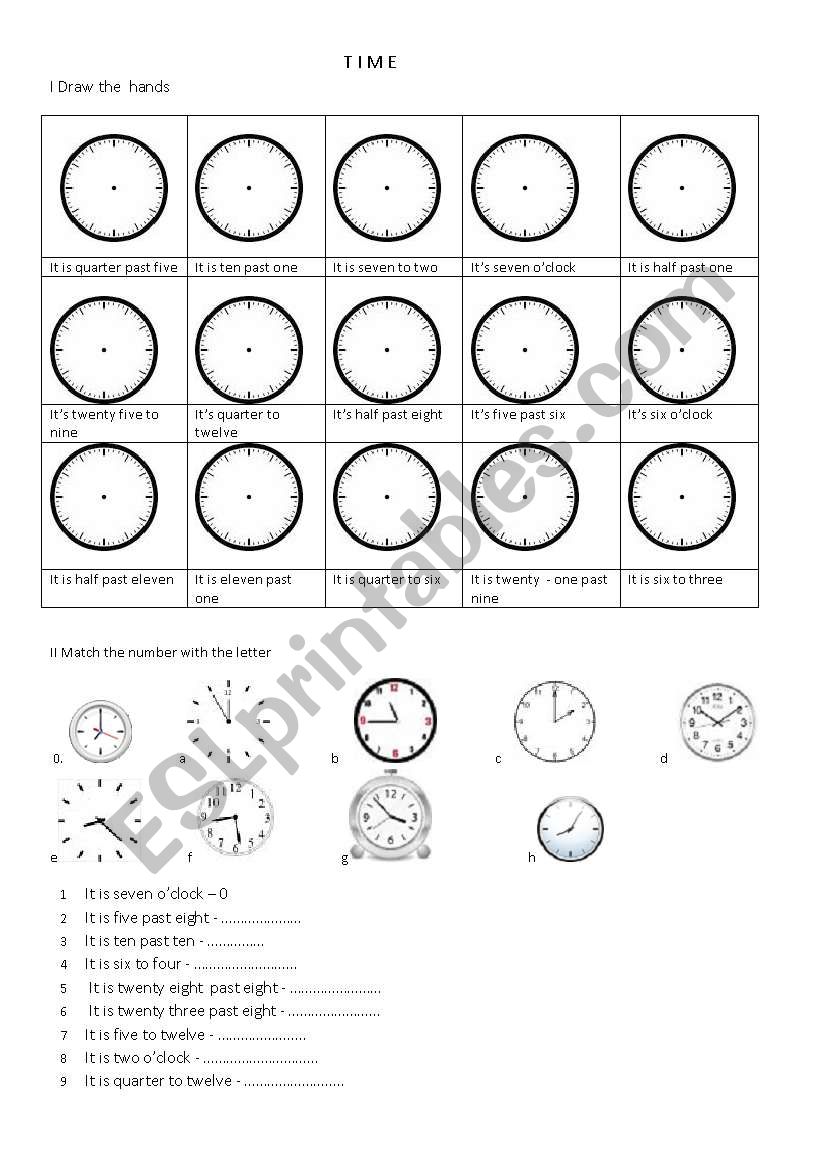 Time worksheet