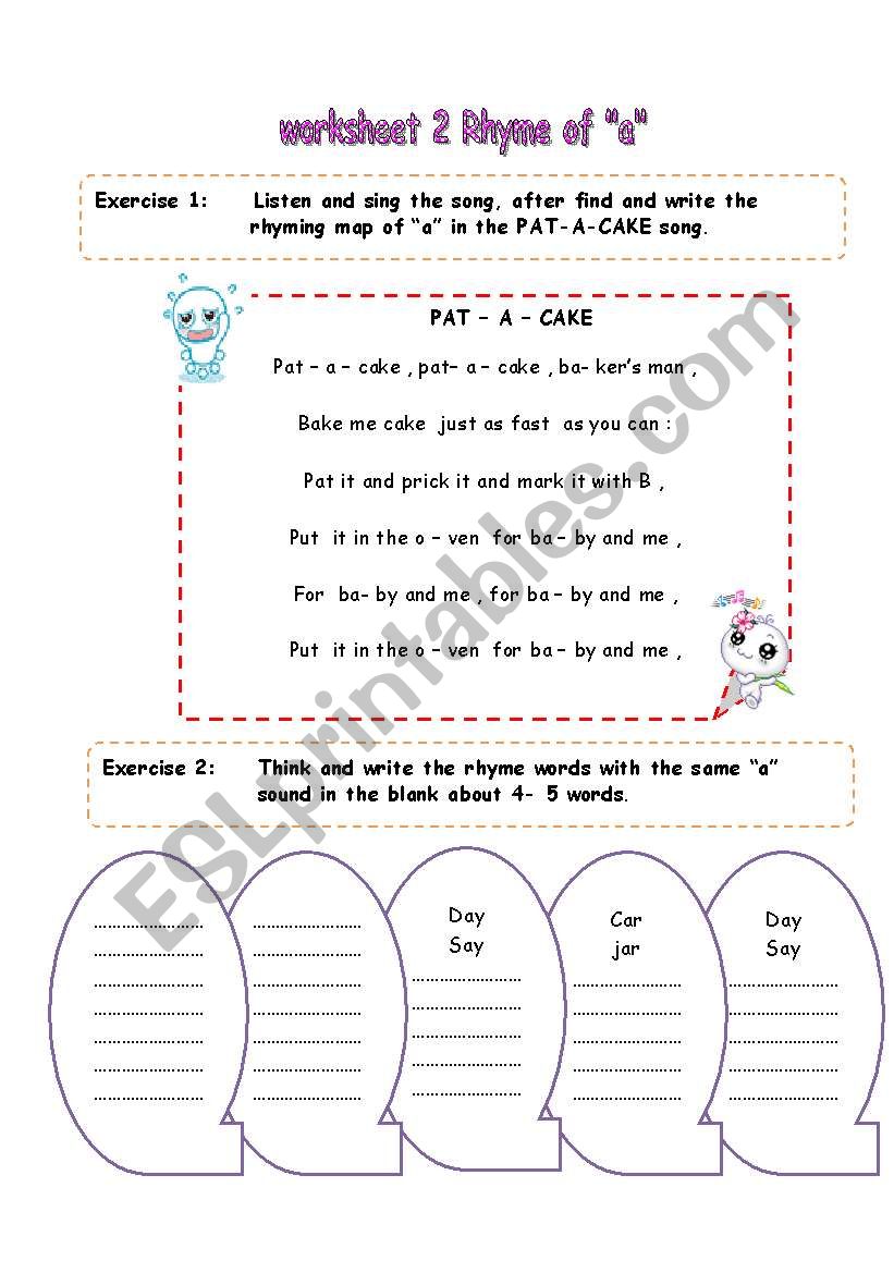 Rules of reading : a 3 worksheet