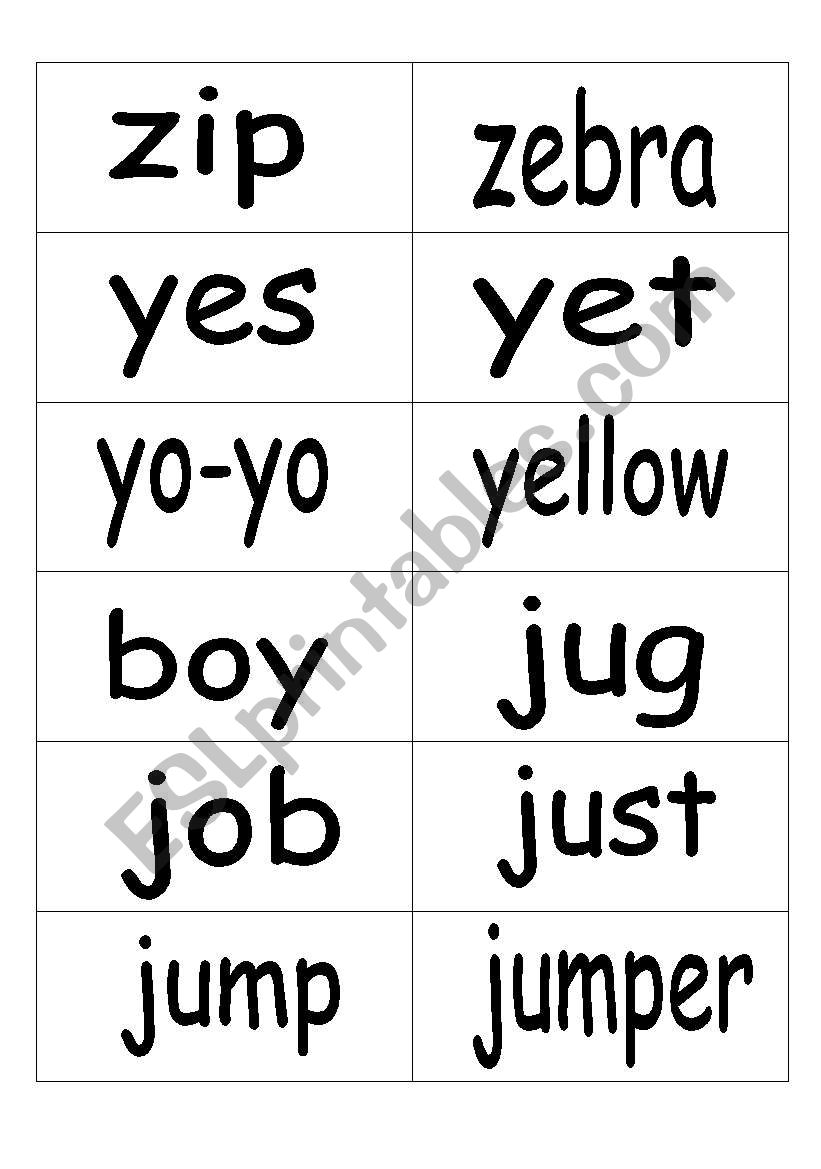 phonics flashcards worksheet