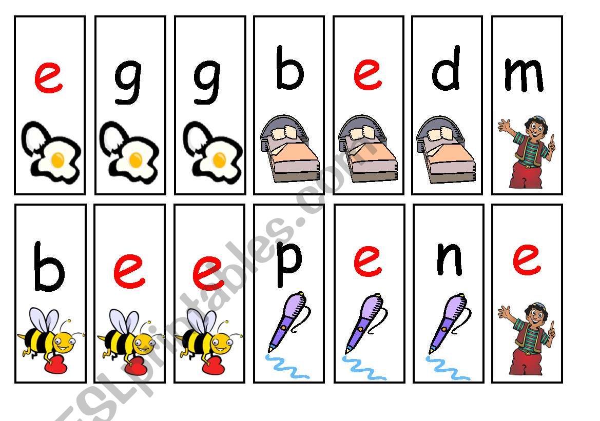 Letter E worksheet