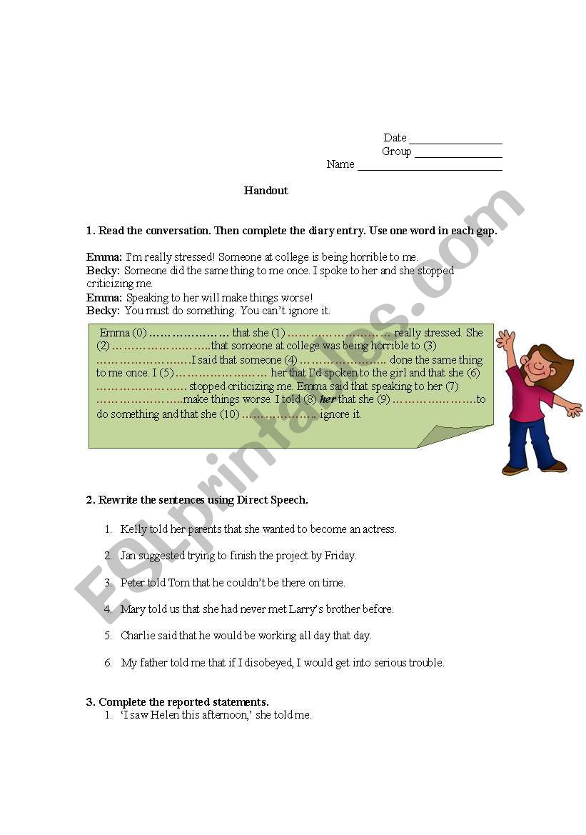 english-worksheets-reported-speech