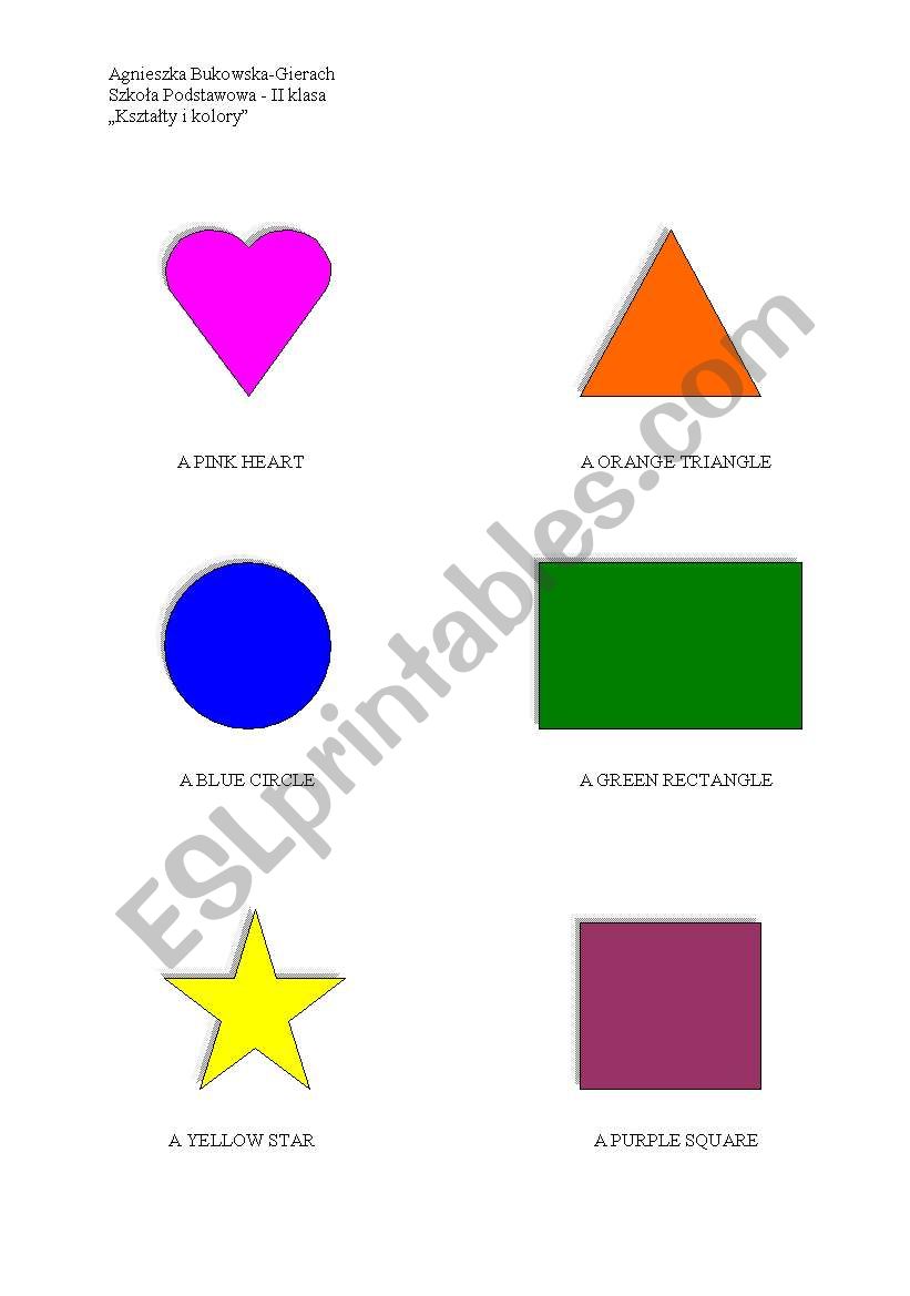 shapes worksheet