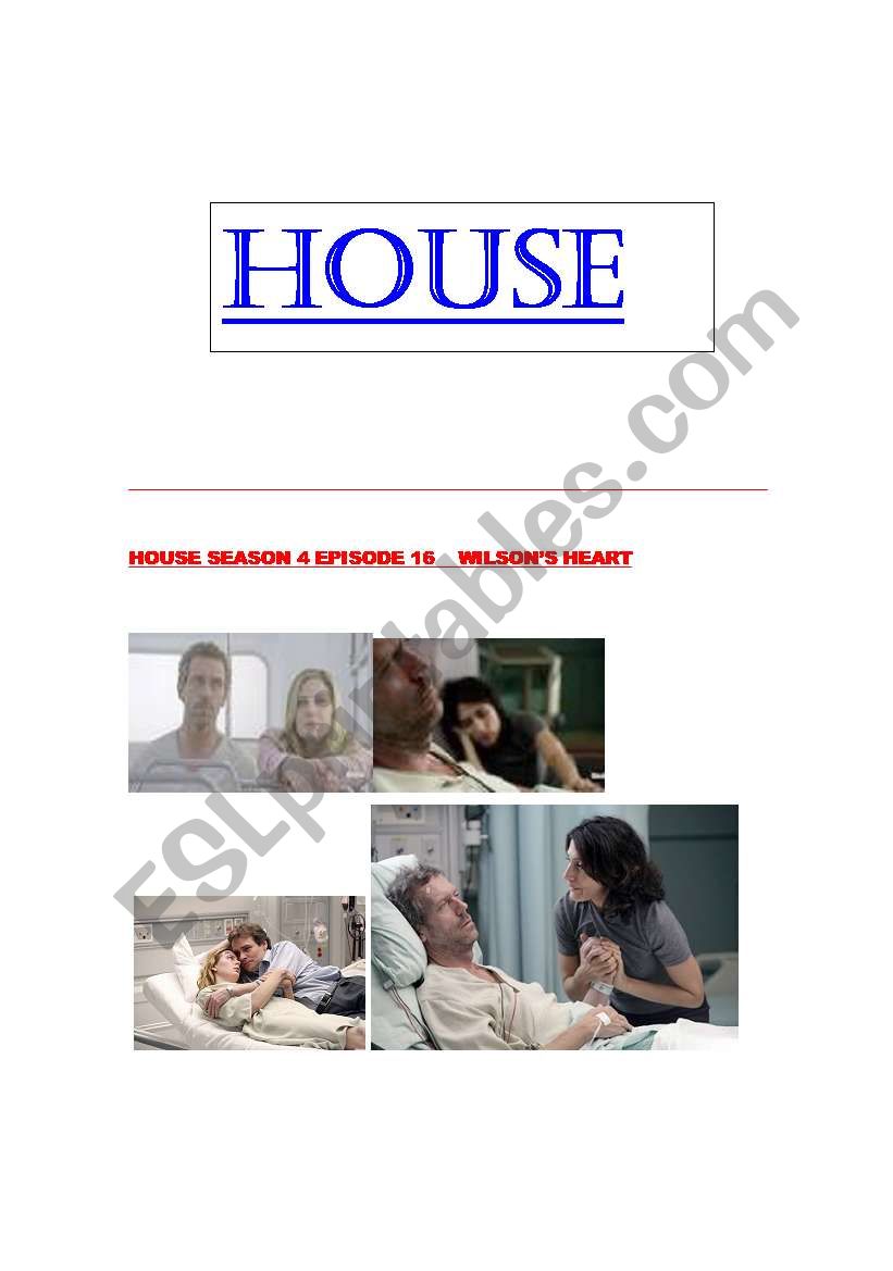 HOUSE M.D. EPISODE: WILSONS HEART  PART 1/1