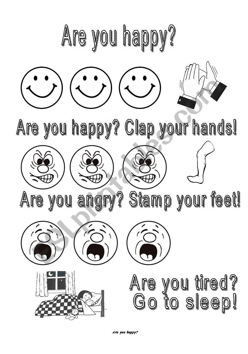 Are you happy? - ESL worksheet by mony_cava