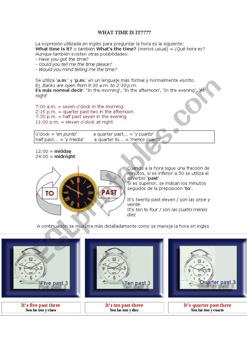 Time worksheet