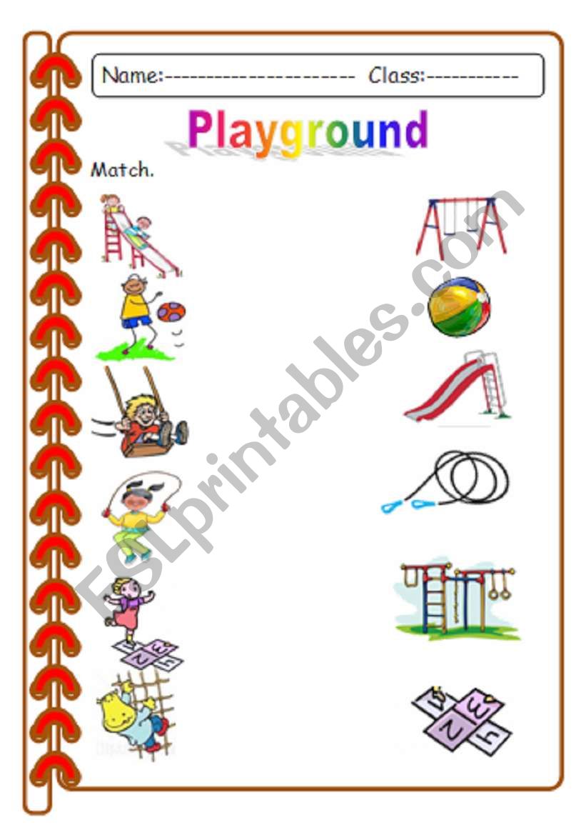 playground - ESL worksheet by gareebah