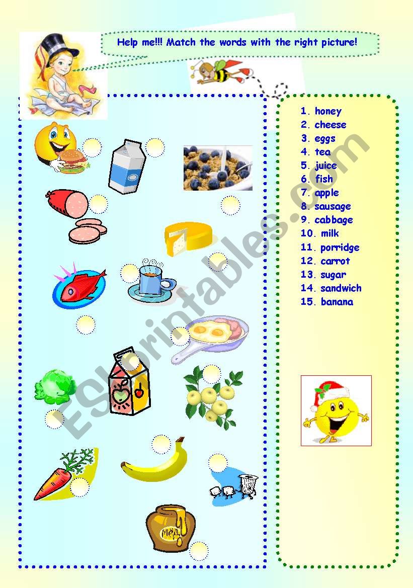 FOOD worksheet