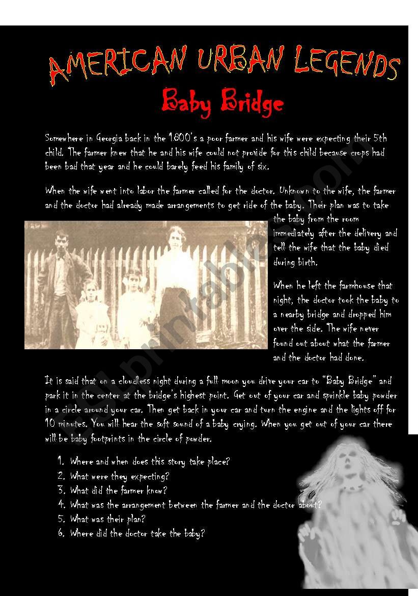 American Urban Legends - Baby Bridge