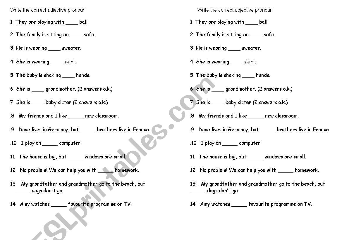 was / were worksheet