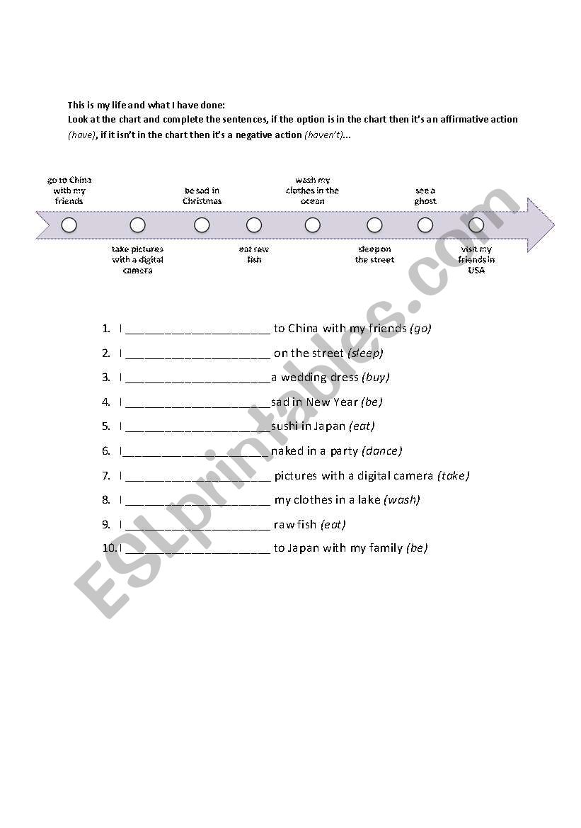 Present Perfect worksheet