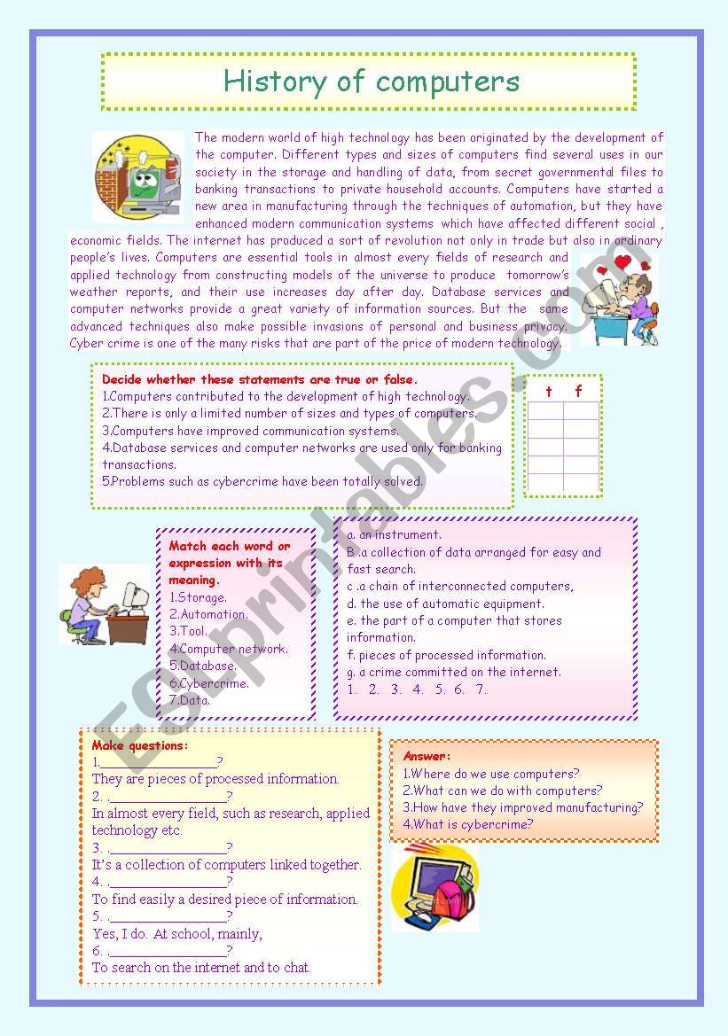 history-of-computers-esl-worksheet-by-lucetta06