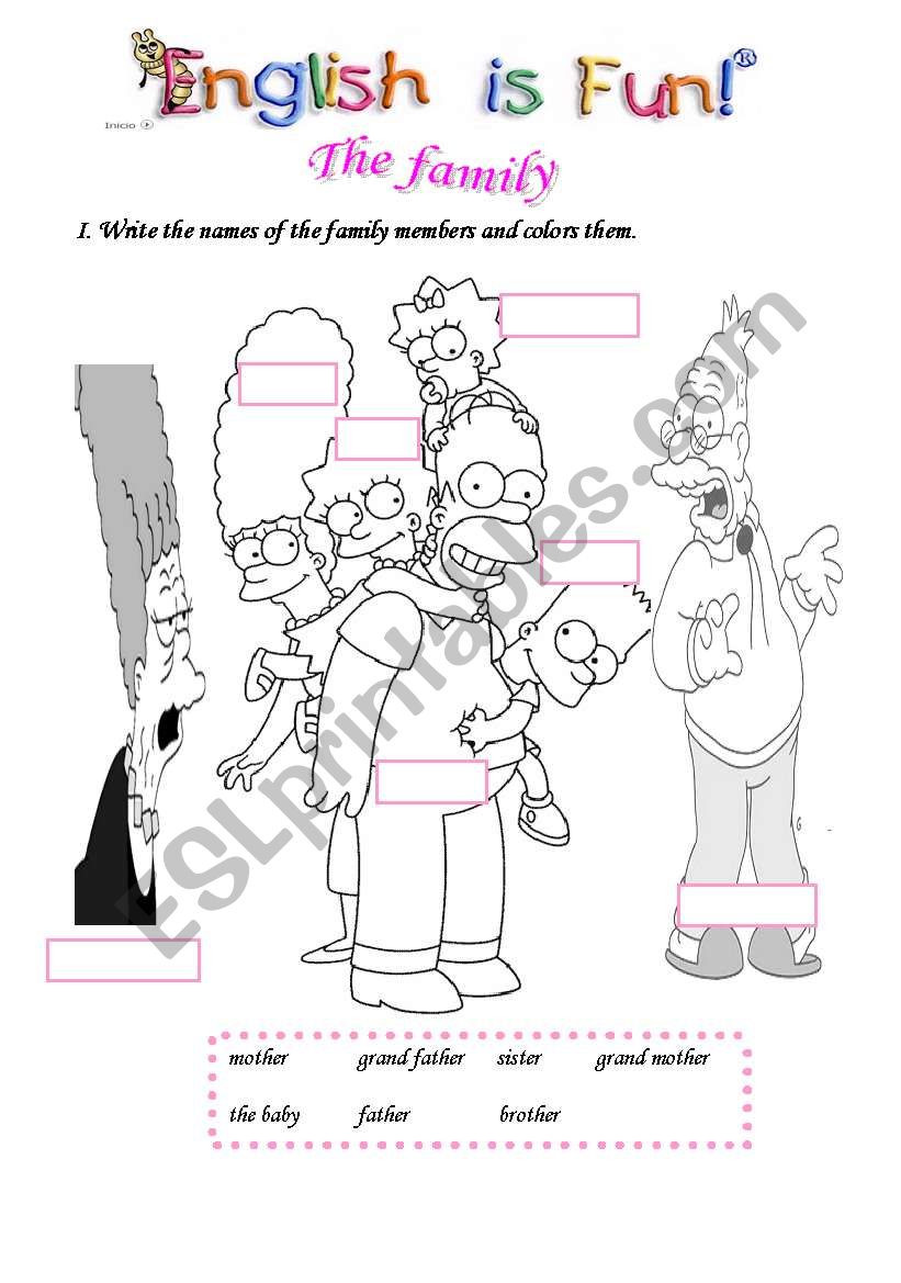 The family worksheet