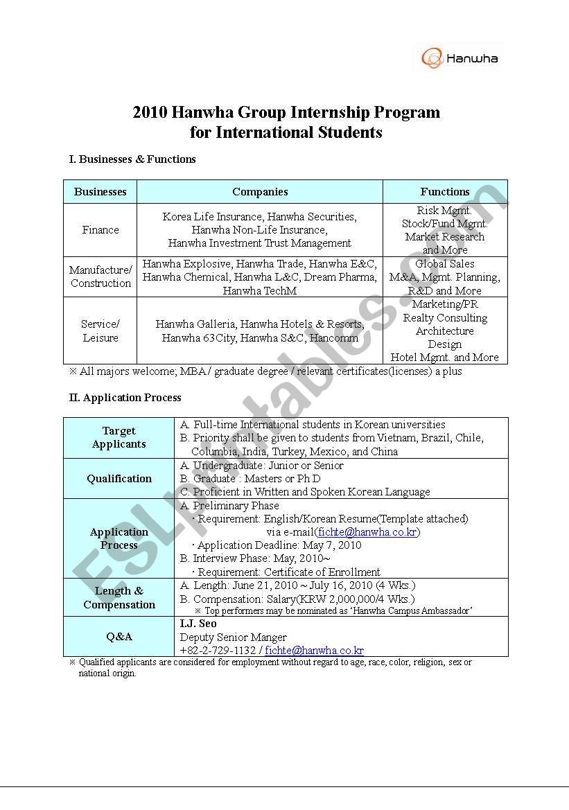 conversation worksheet