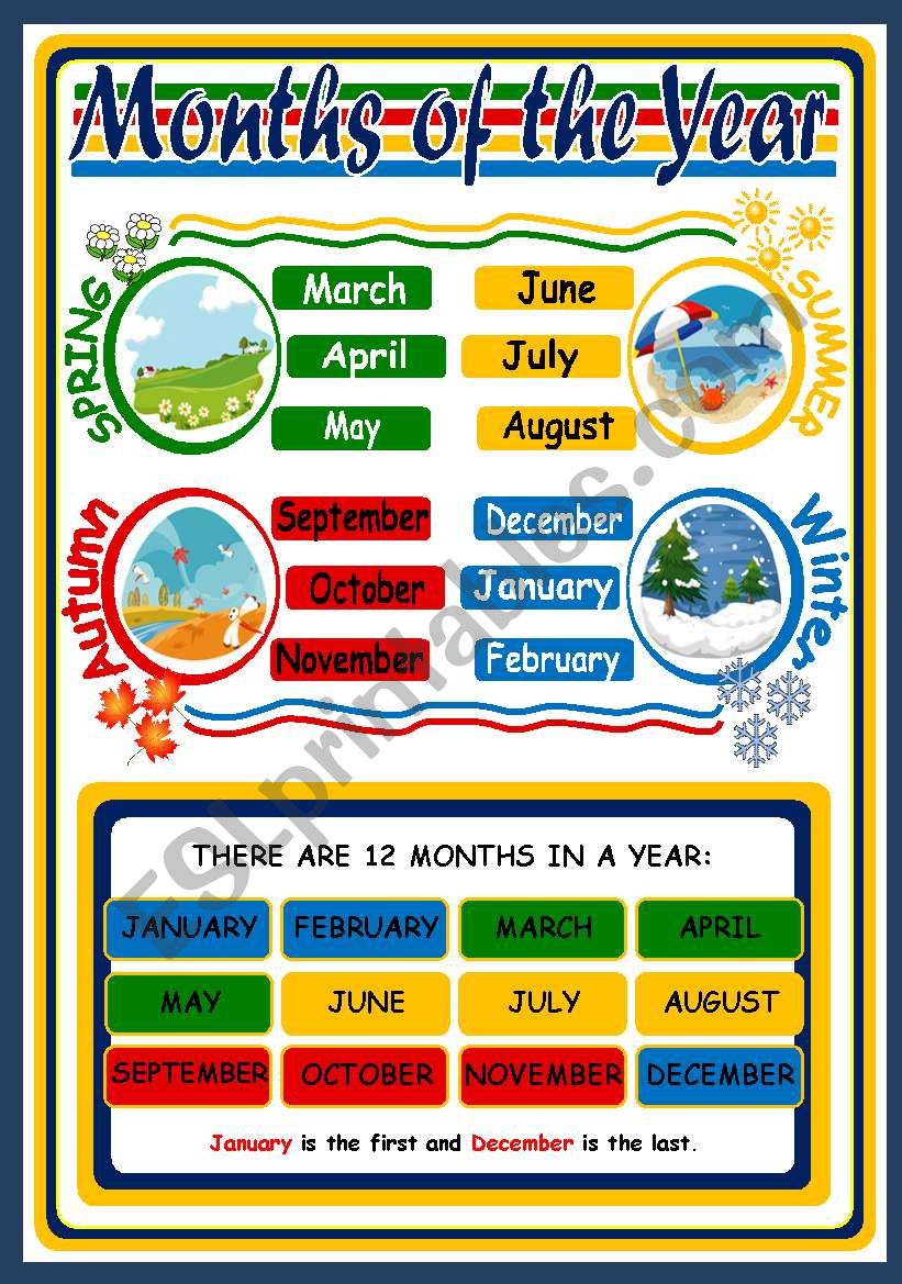 Seasons And Months