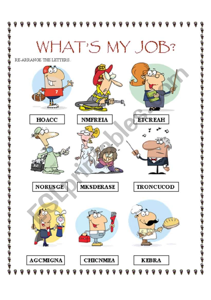 What´s My Job? - ESL worksheet by haydav