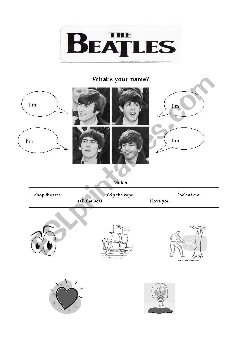 Song by the Beatles worksheet