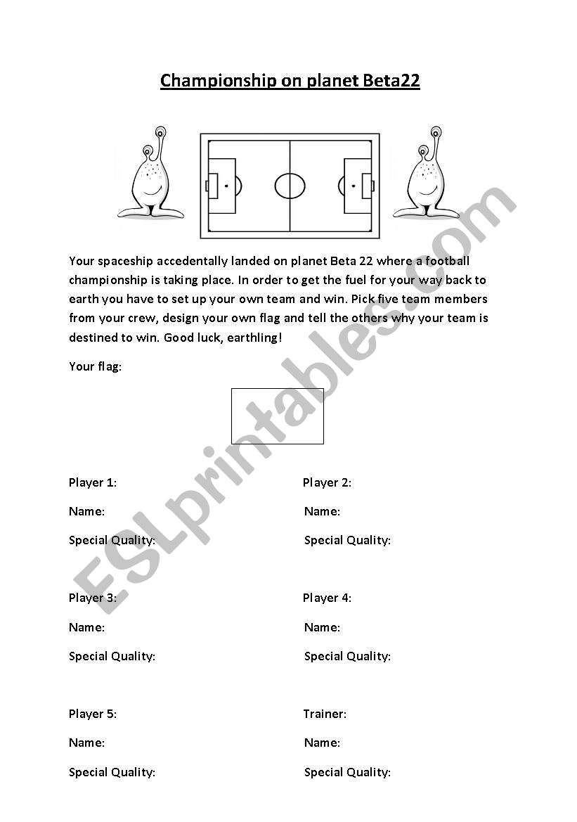 Football-Championship on planet Beta22