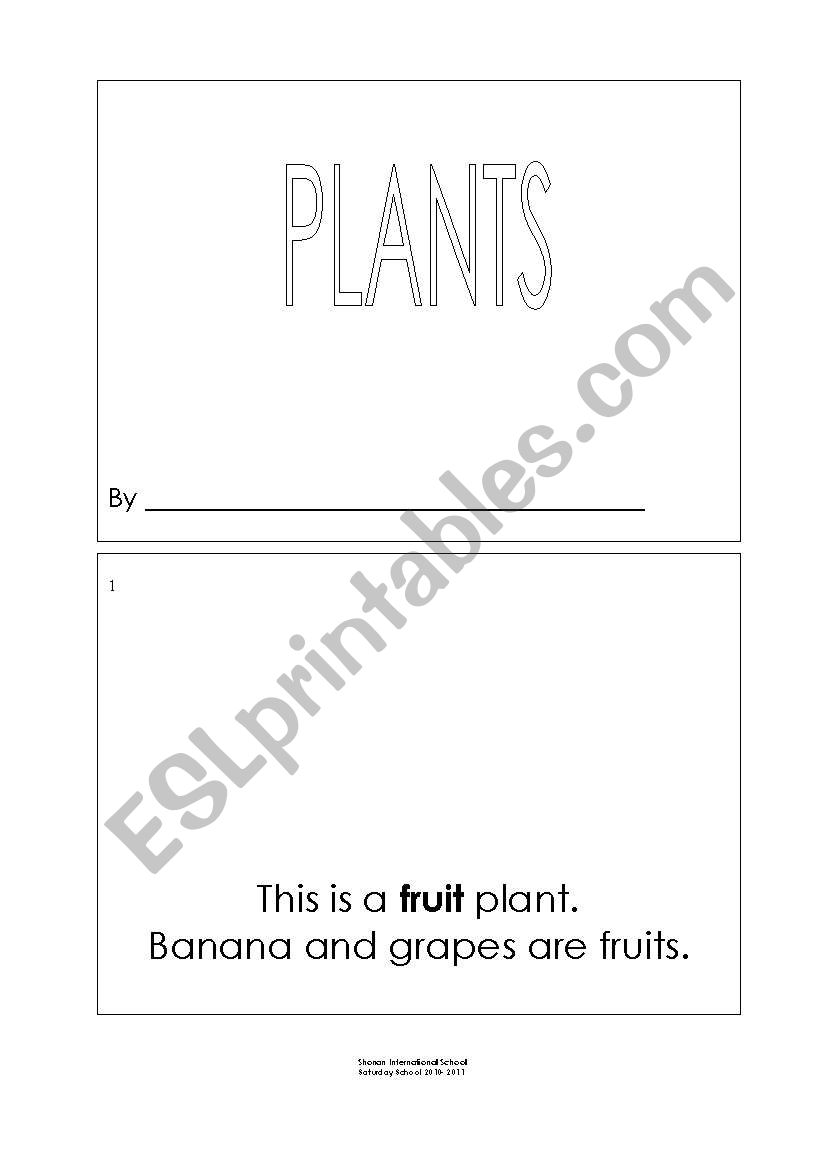 Different Types of Plants worksheet