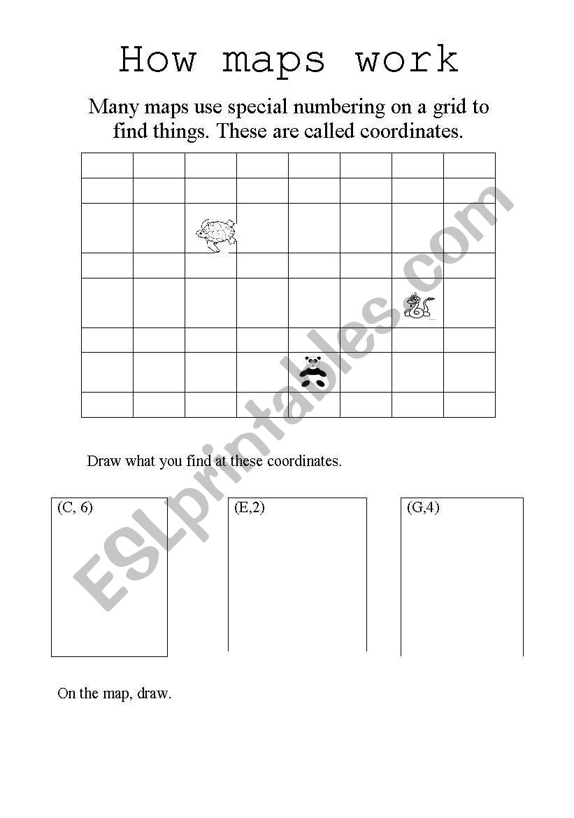 How maps work worksheet