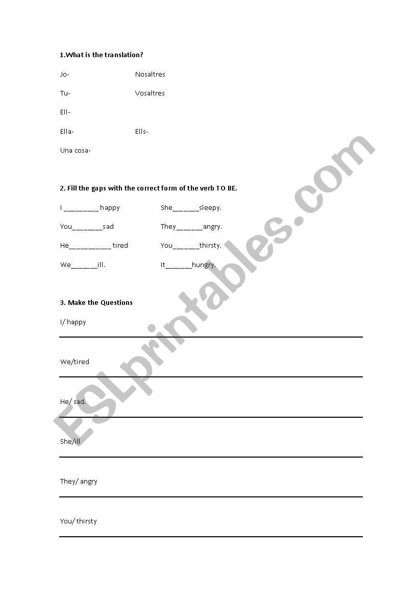 Revision half year 1 ESO worksheet