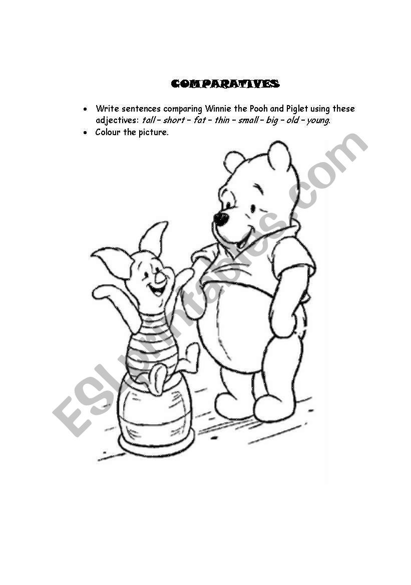 Comparatives (Pooh and Piglet)