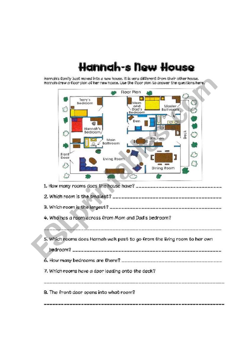 House things - ESL worksheet by HanNhaVy