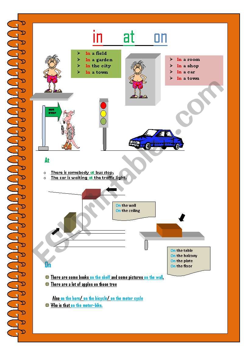 prepositions worksheet