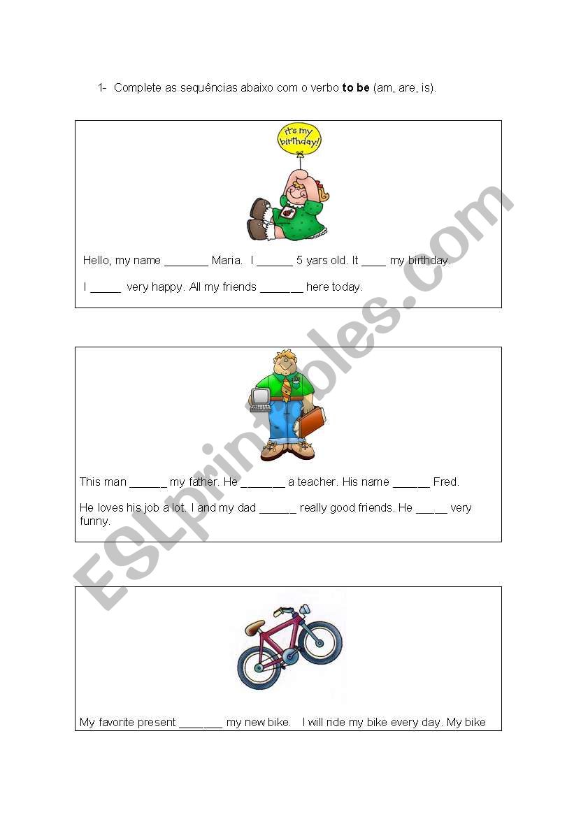 Verb To Be worksheet