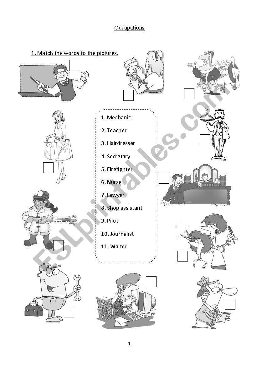 jobs worksheet