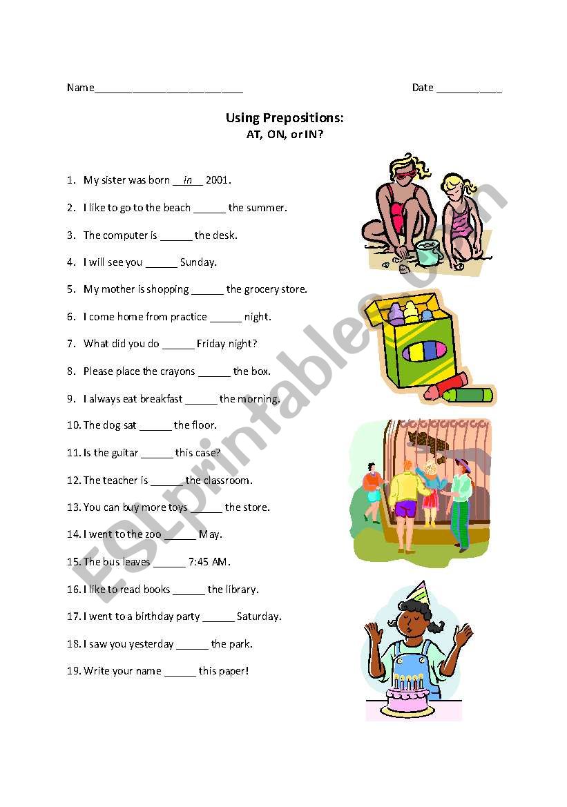 Using Prepositions: IN, AT, or ON?