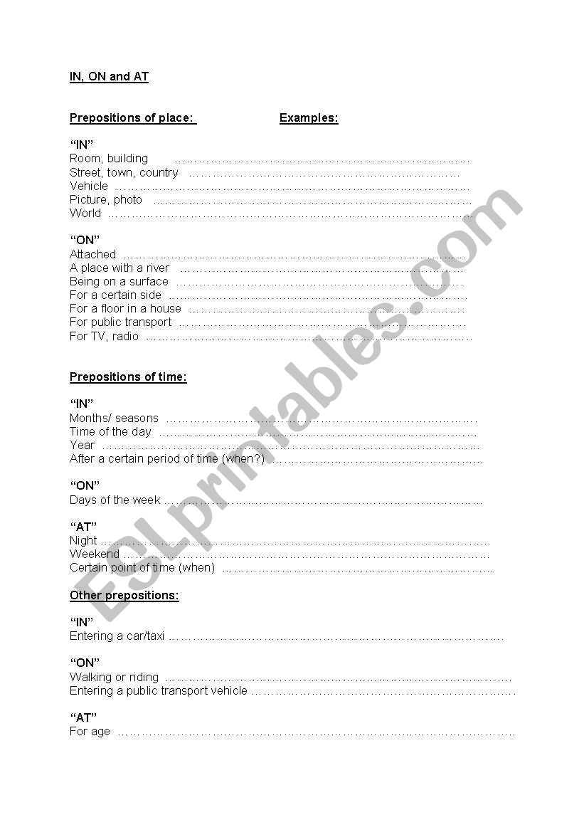 english-worksheets-in-on-or-at