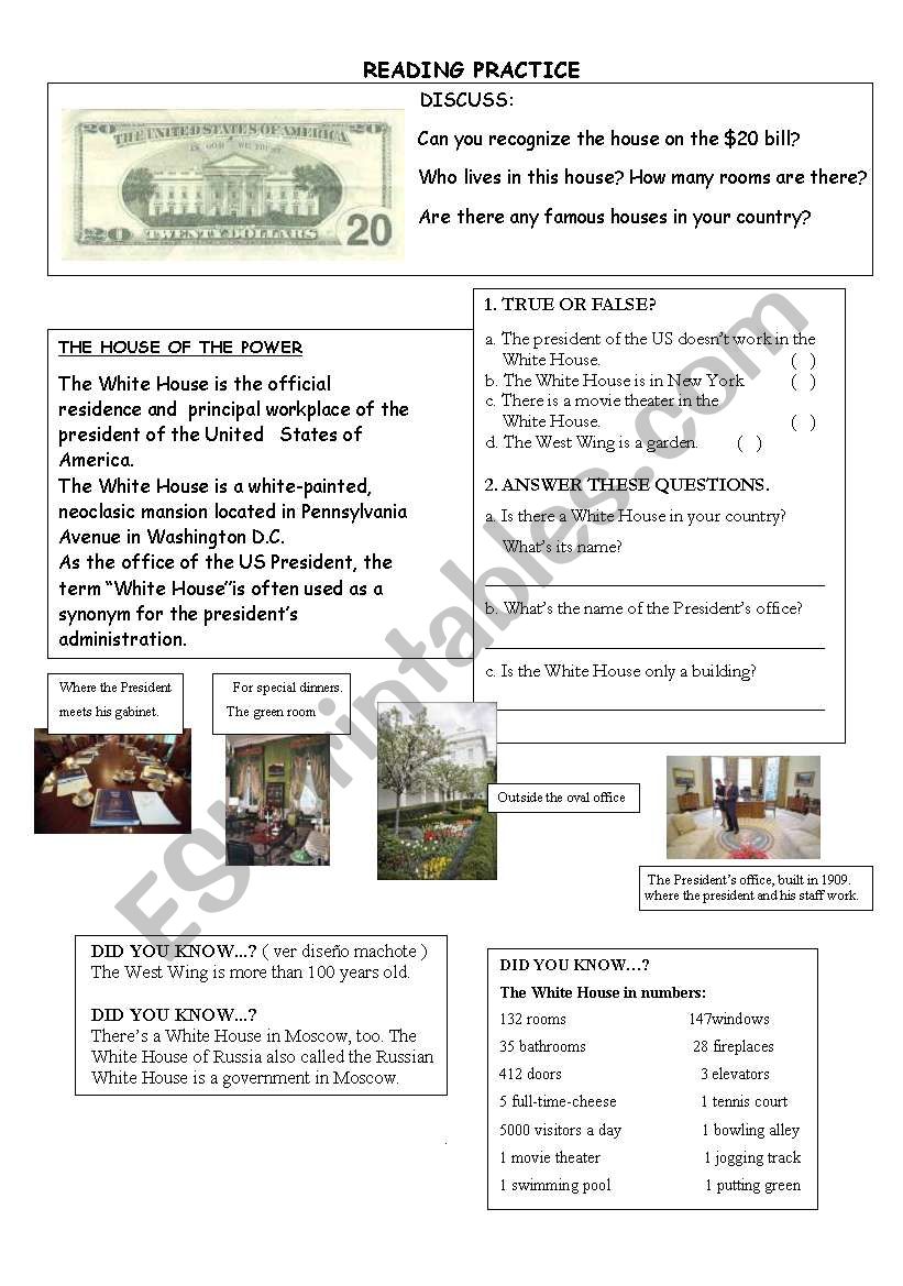 The house of the power - ESL worksheet by elianexxx