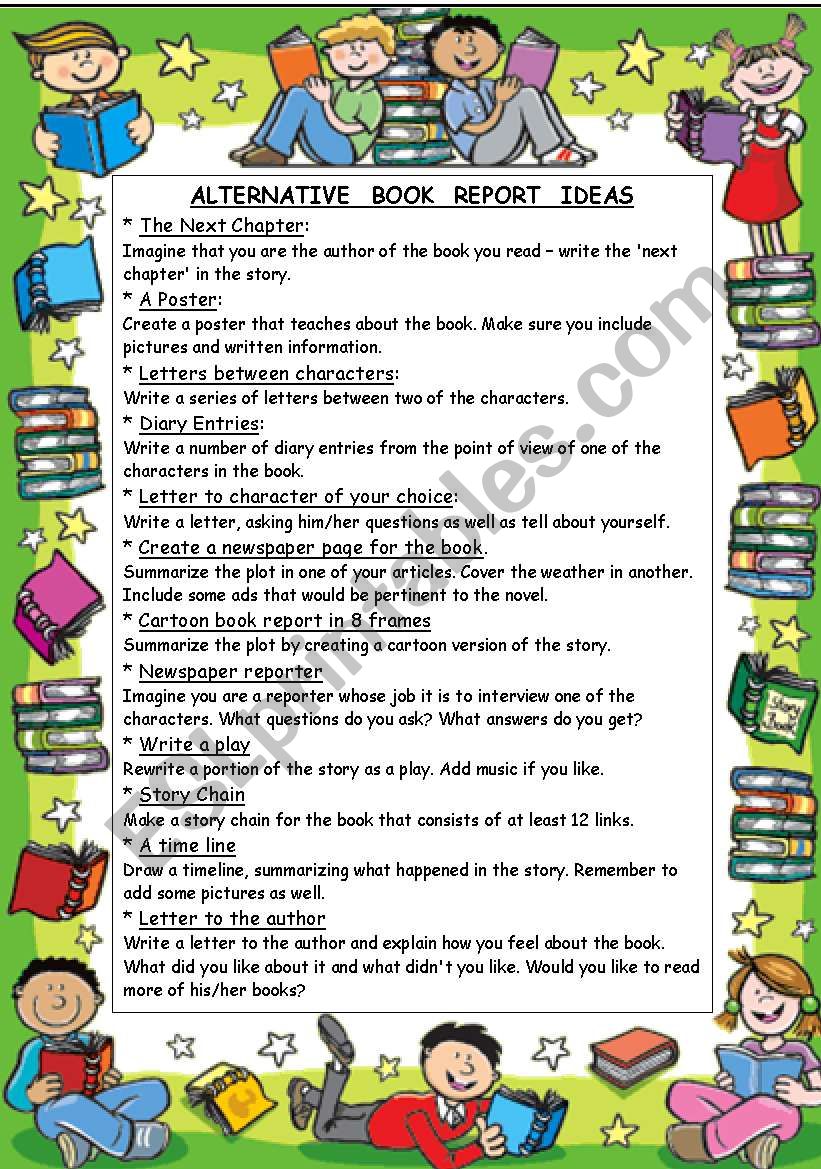alternative book report activities