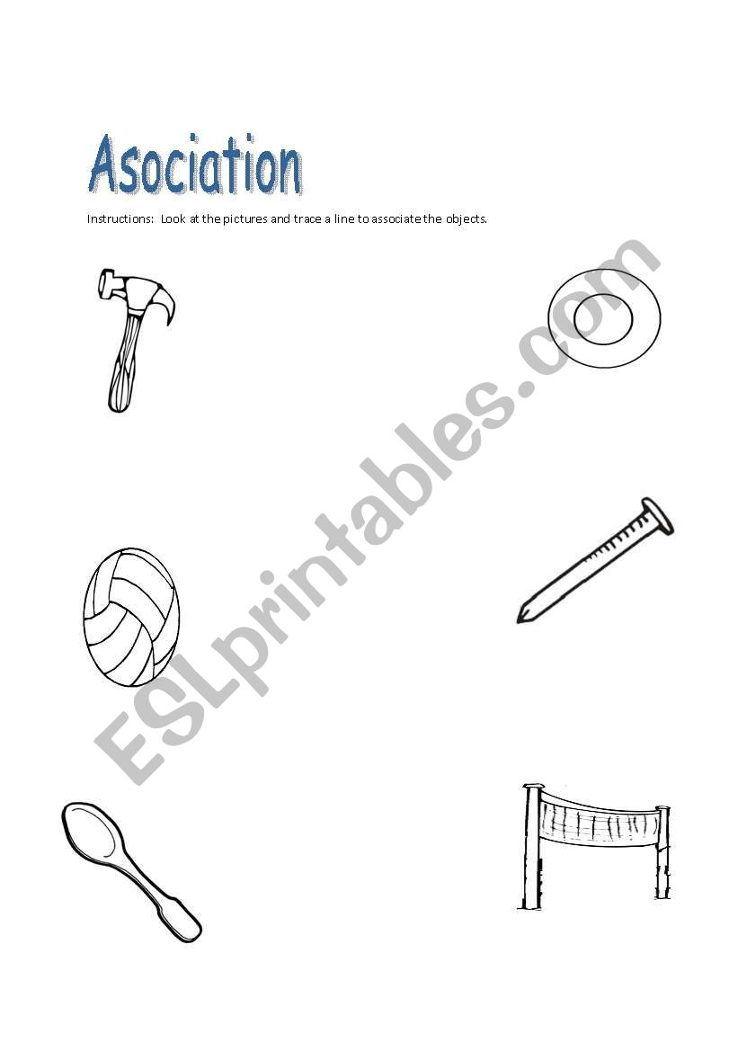 Asociation worksheet