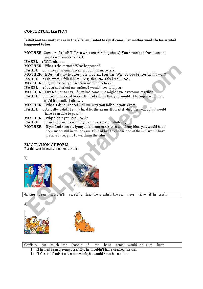 conditional type 3 worksheet