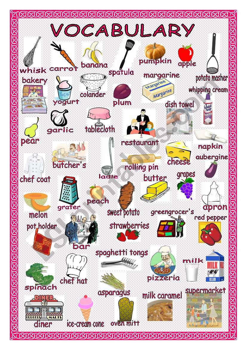 GENERAL VOCABULARY ESL Worksheet By Pink4 Virginia 