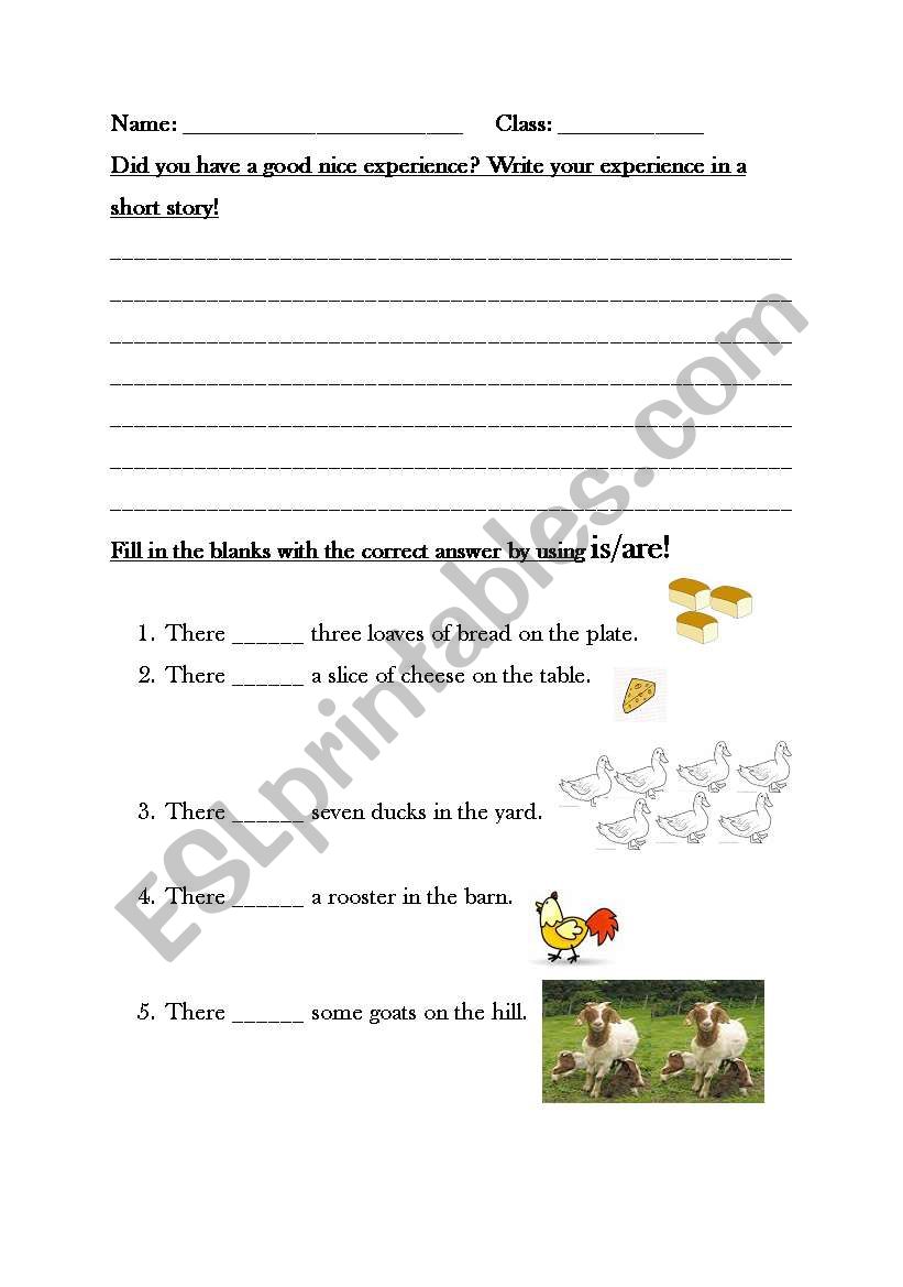 Food worksheet