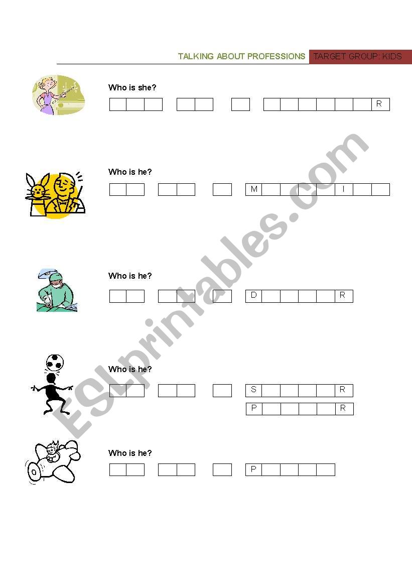 Who is she? worksheet