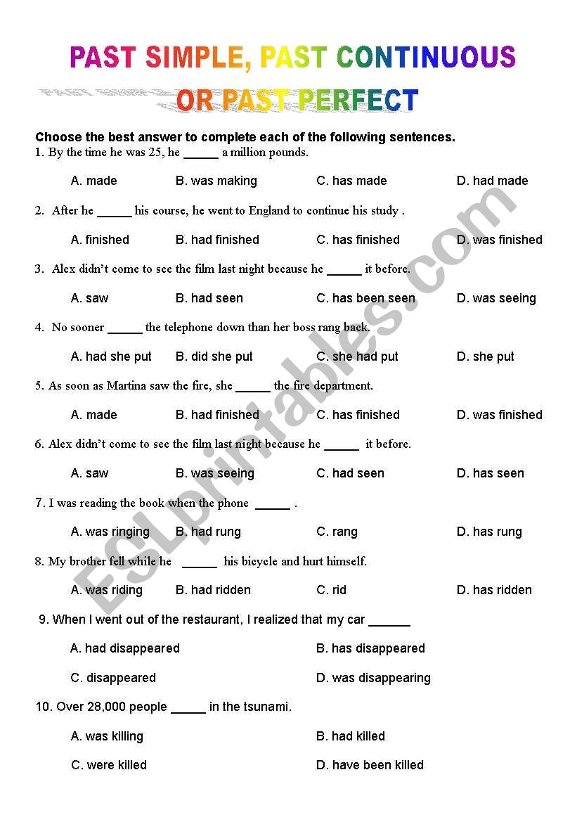 past-simple-past-continuous-past-perfect-esl-worksheet-by