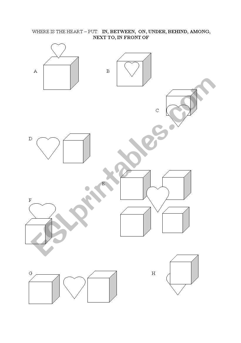 PREPOSITIONS worksheet