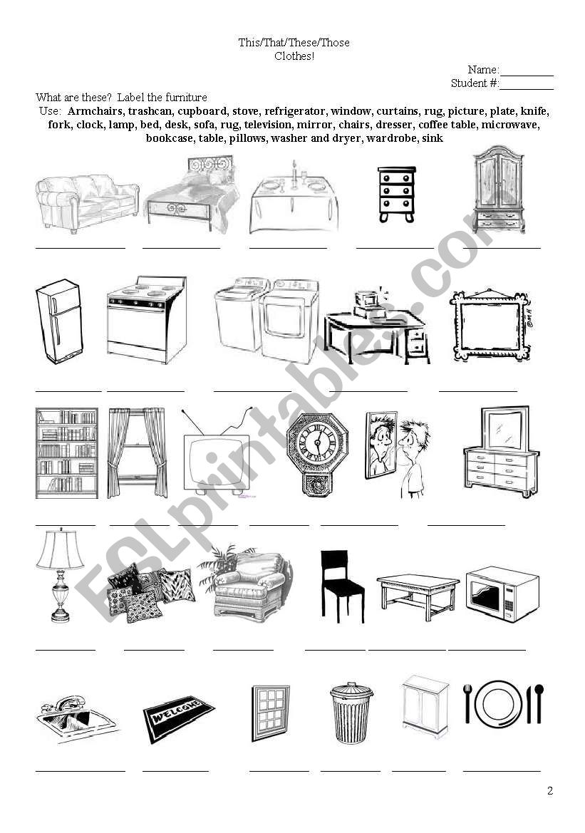 Living- Pg 2 - ESL worksheet by gaudetl